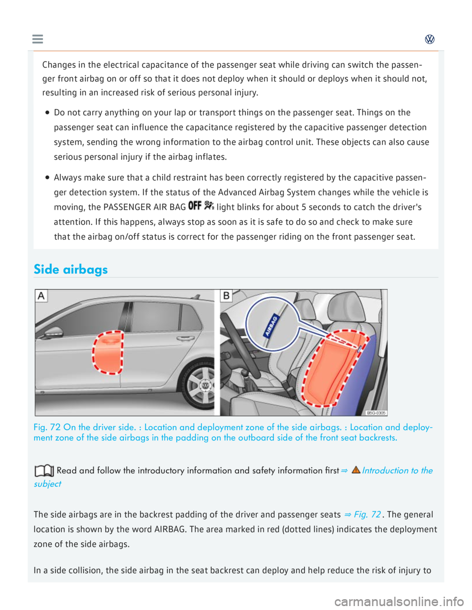 VOLKSWAGEN GOLF 2017  Owners Manual 