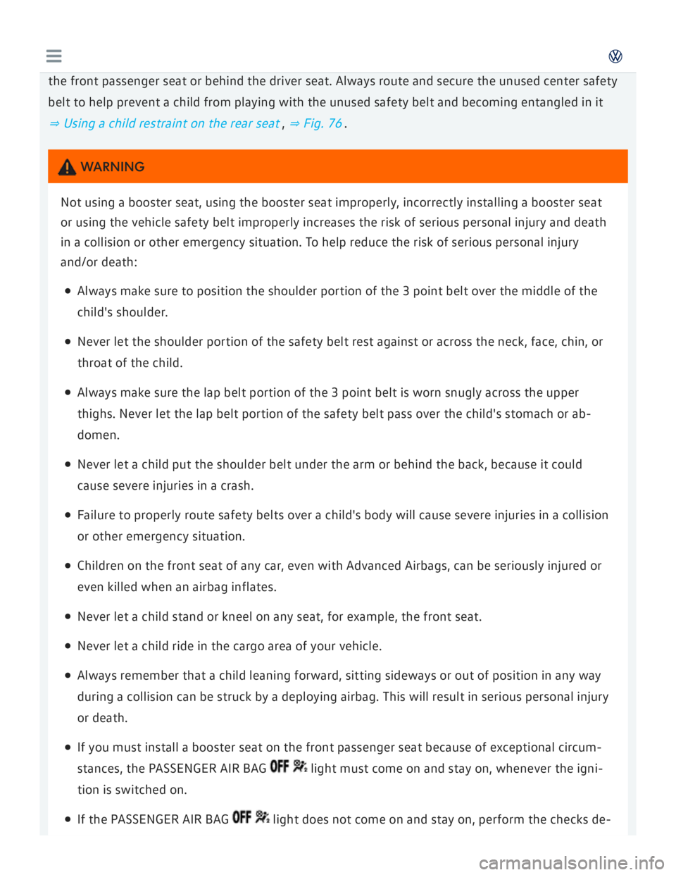 VOLKSWAGEN GOLF 2017  Owners Manual 
