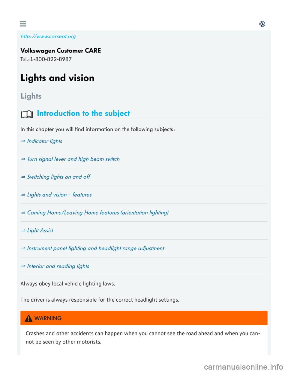 VOLKSWAGEN GOLF 2017  Owners Manual 