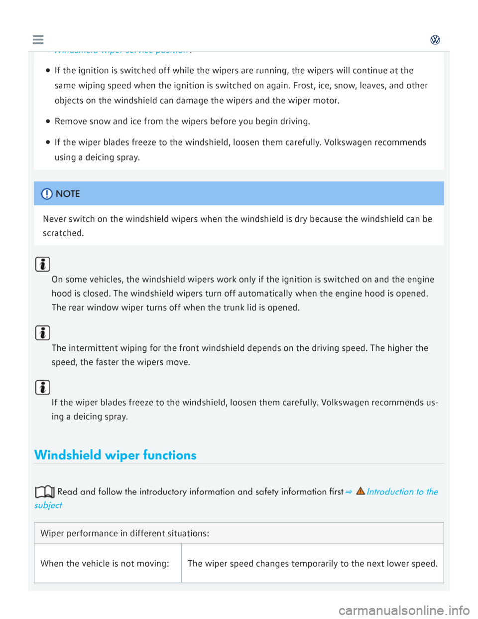 VOLKSWAGEN GOLF 2017  Owners Manual 