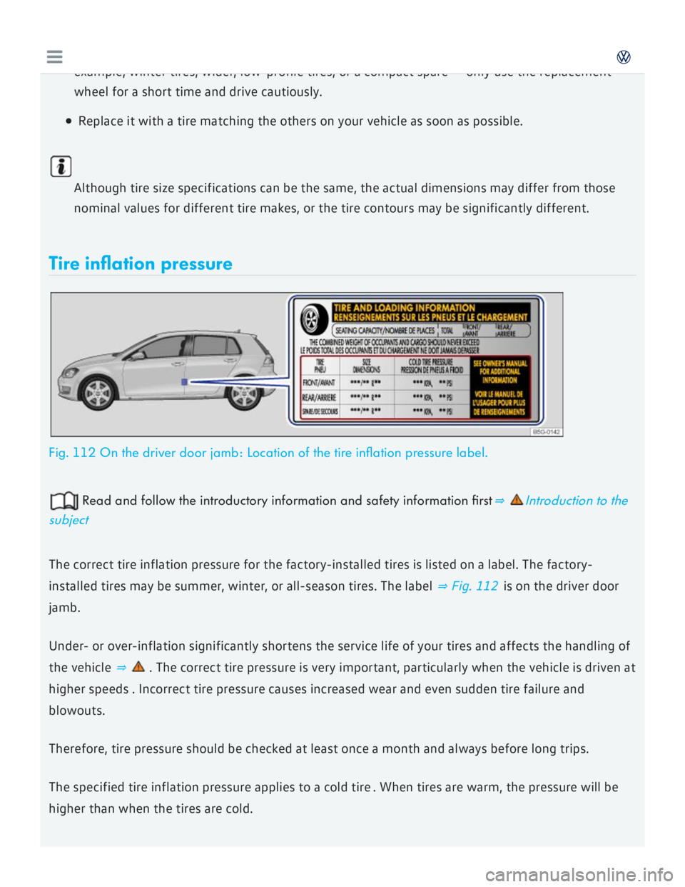 VOLKSWAGEN GOLF 2017  Owners Manual 