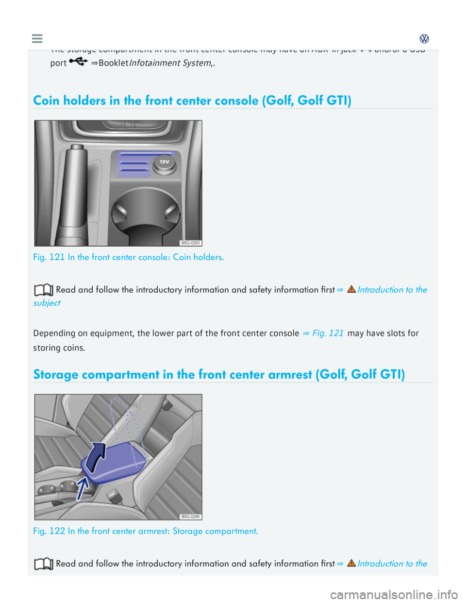 VOLKSWAGEN GOLF 2017  Owners Manual 