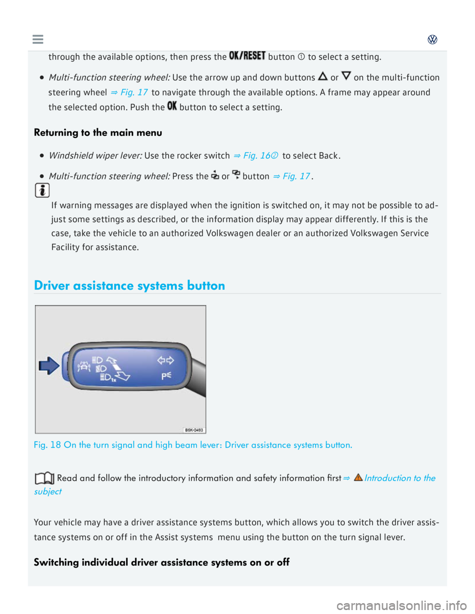 VOLKSWAGEN GOLF 2017  Owners Manual 