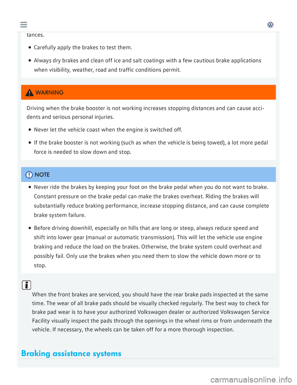 VOLKSWAGEN GOLF 2017  Owners Manual 