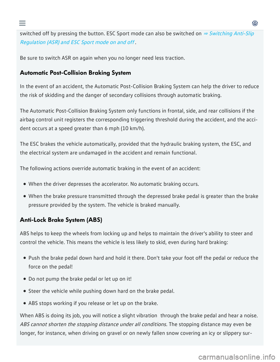 VOLKSWAGEN GOLF 2017  Owners Manual 
