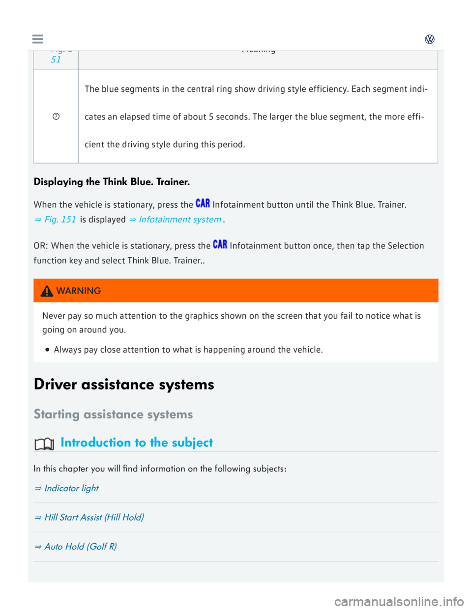 VOLKSWAGEN GOLF 2017  Owners Manual 
