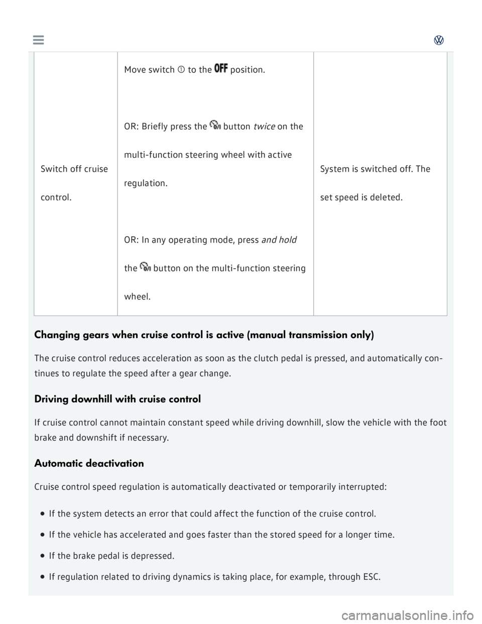 VOLKSWAGEN GOLF 2017  Owners Manual 