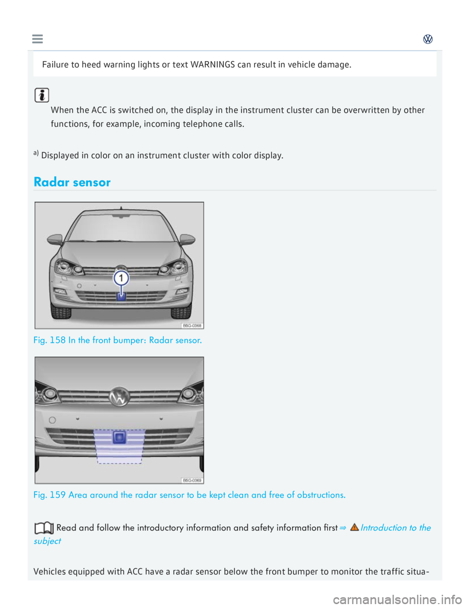 VOLKSWAGEN GOLF 2017  Owners Manual 