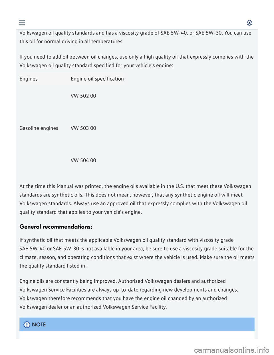 VOLKSWAGEN GOLF 2017  Owners Manual 
