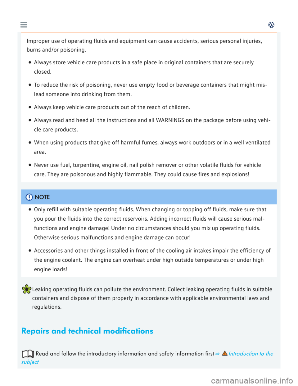 VOLKSWAGEN GOLF 2017  Owners Manual 