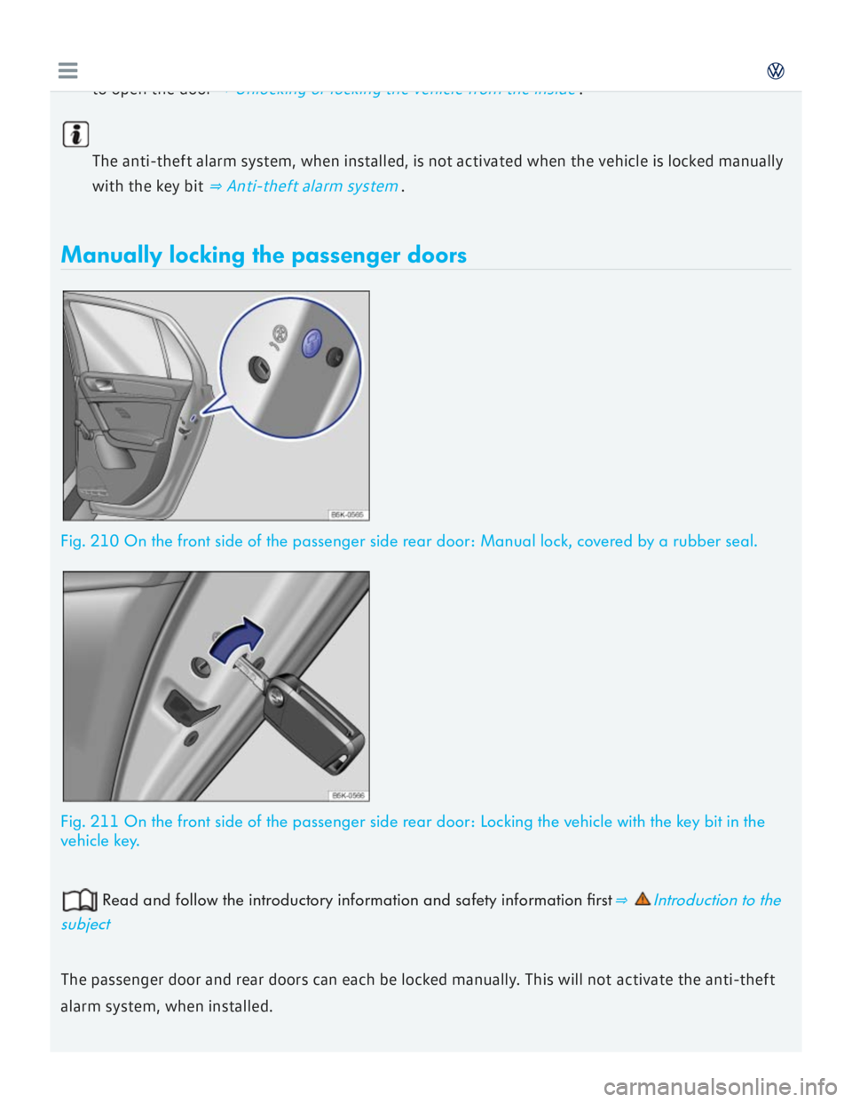 VOLKSWAGEN GOLF 2017  Owners Manual 