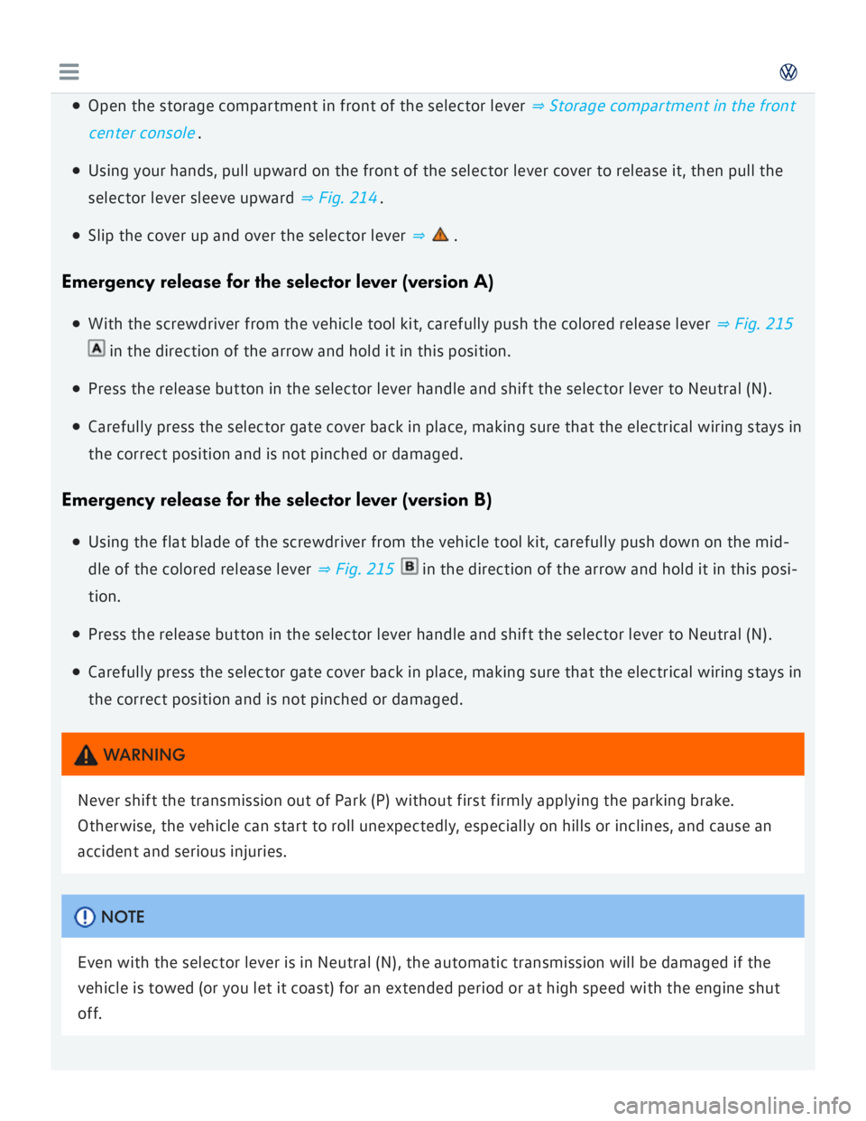 VOLKSWAGEN GOLF 2017  Owners Manual 