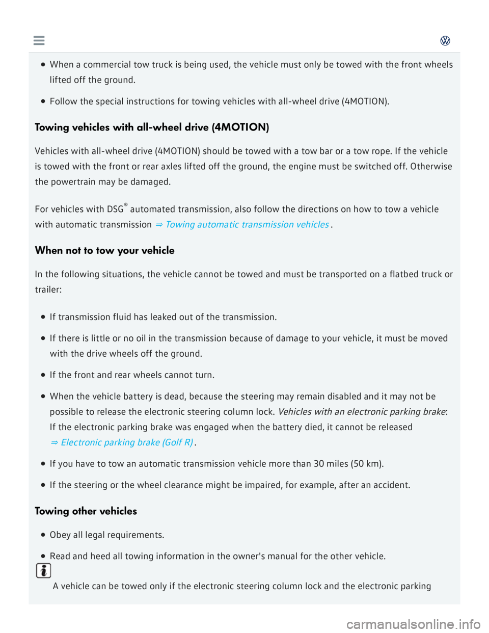 VOLKSWAGEN GOLF 2017  Owners Manual 