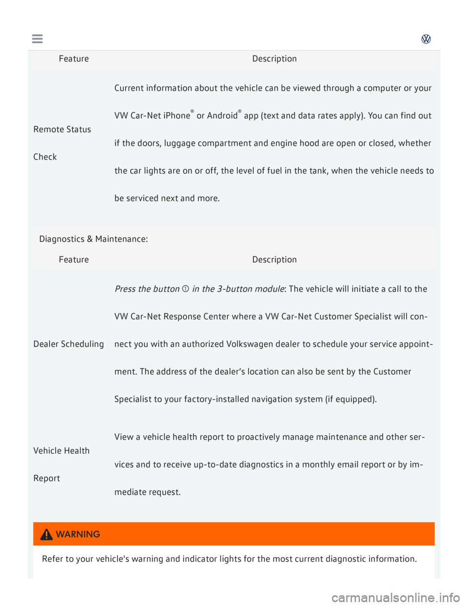 VOLKSWAGEN GOLF 2017  Owners Manual 