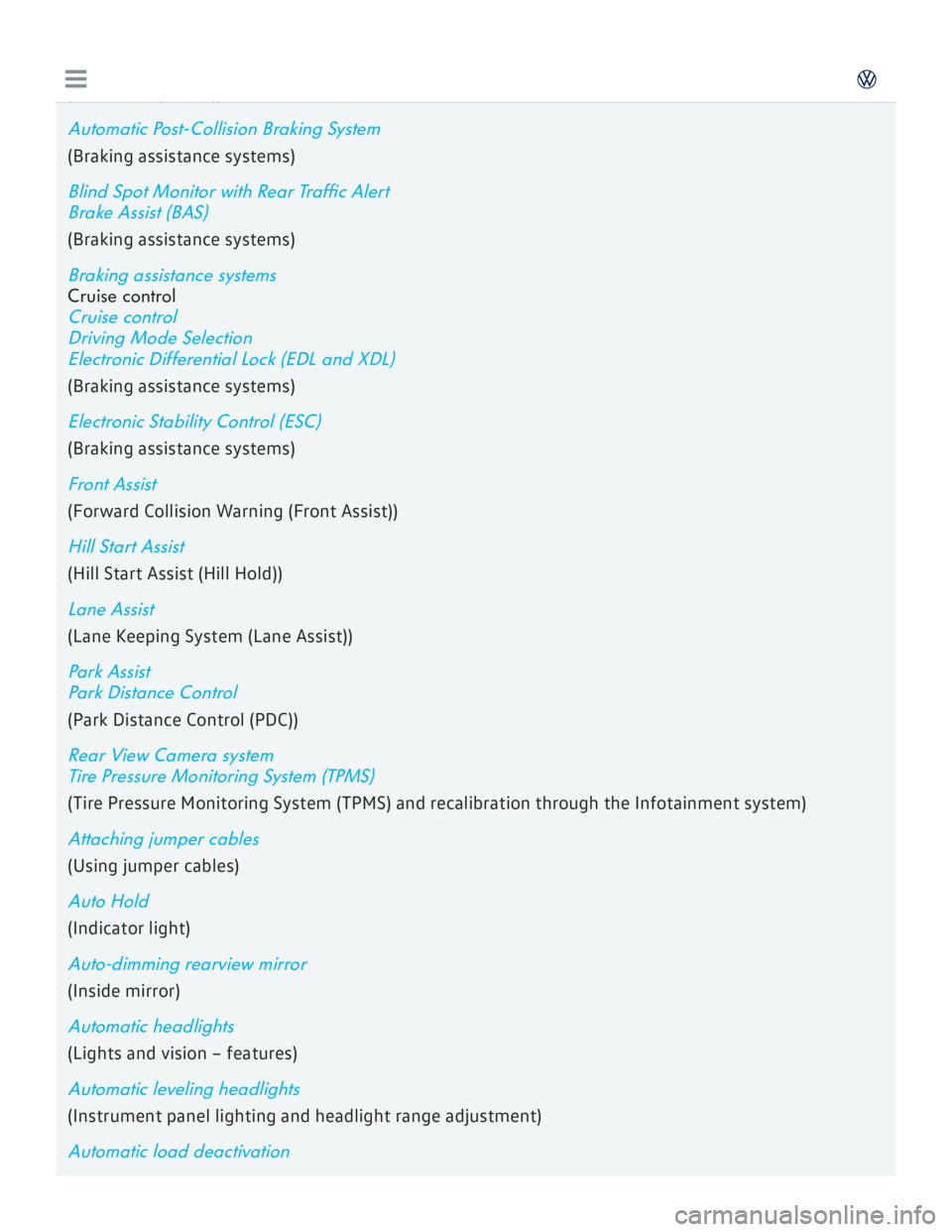 VOLKSWAGEN GOLF 2017  Owners Manual 