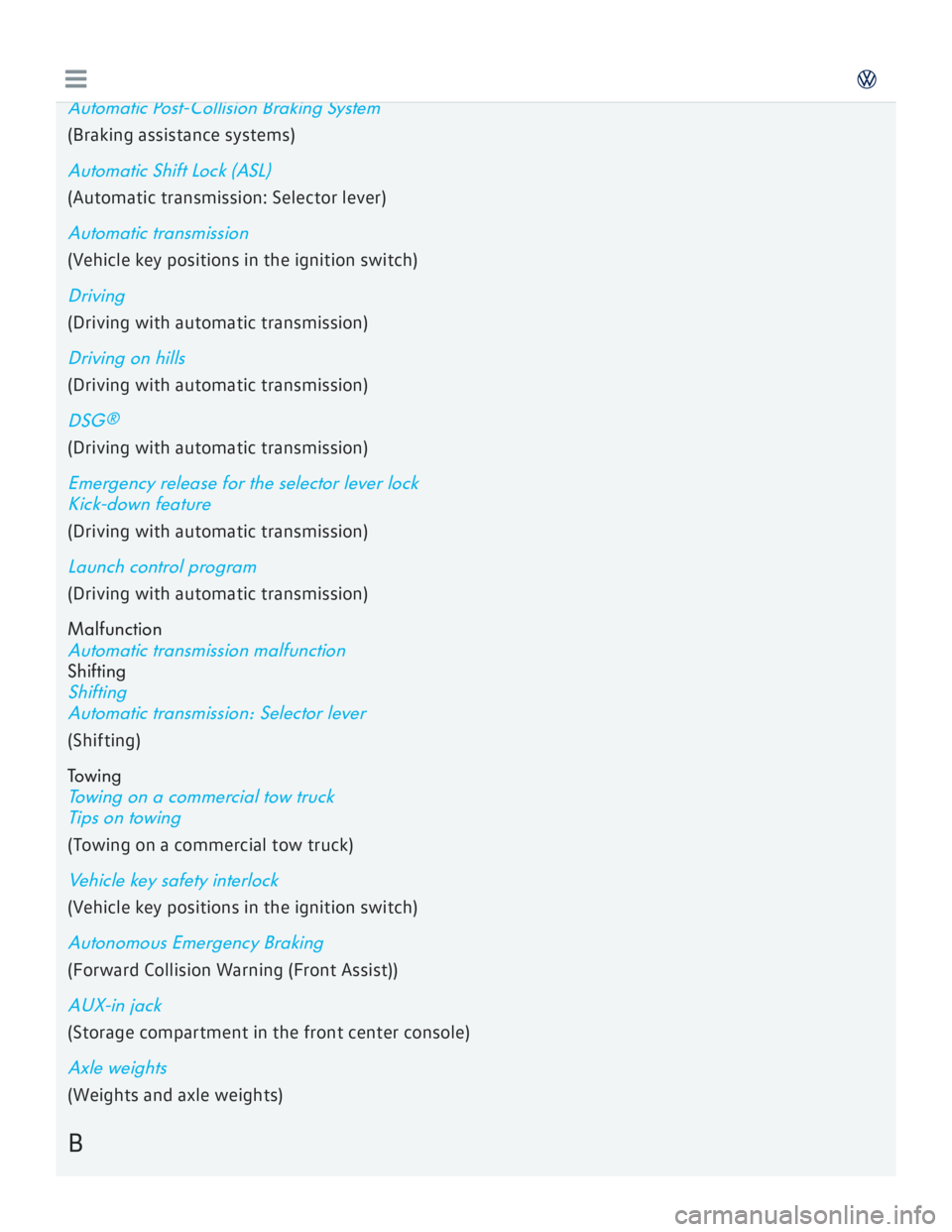 VOLKSWAGEN GOLF 2017  Owners Manual 