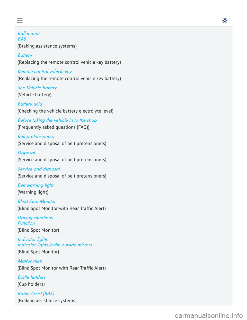 VOLKSWAGEN GOLF 2017  Owners Manual 