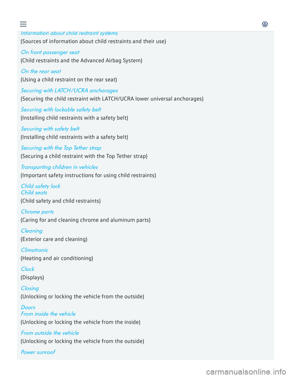 VOLKSWAGEN GOLF 2017  Owners Manual 