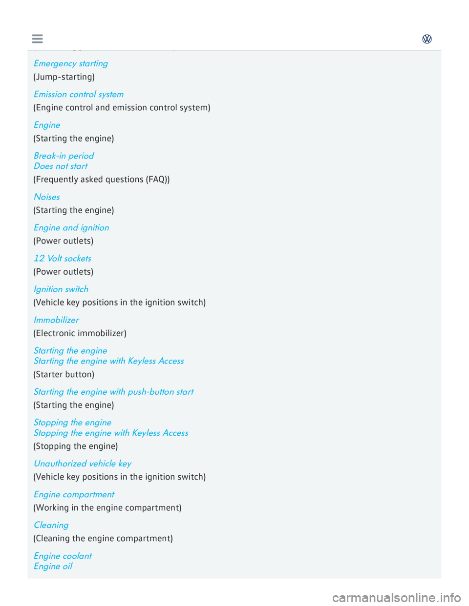 VOLKSWAGEN GOLF 2017  Owners Manual 