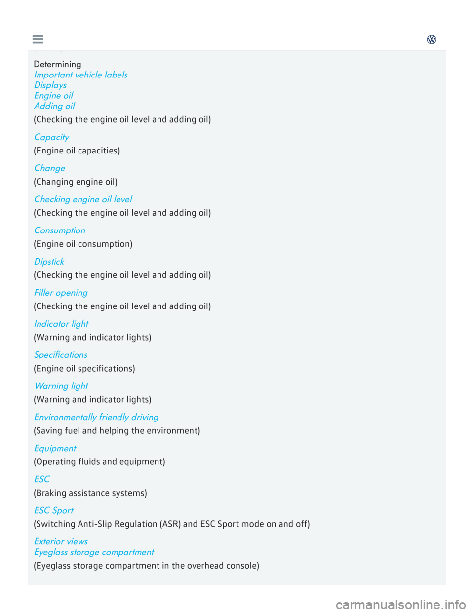 VOLKSWAGEN GOLF 2017  Owners Manual 