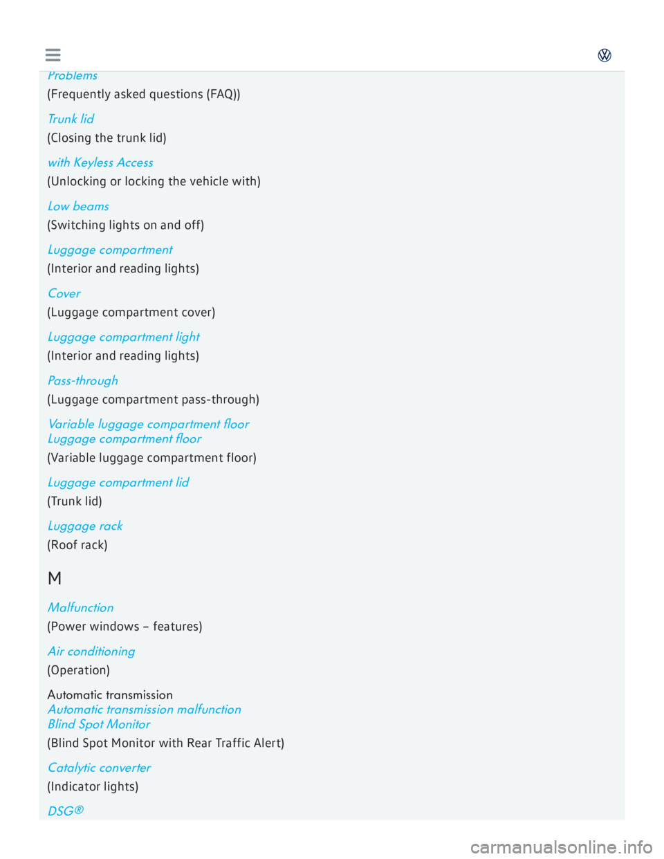 VOLKSWAGEN GOLF 2017  Owners Manual 