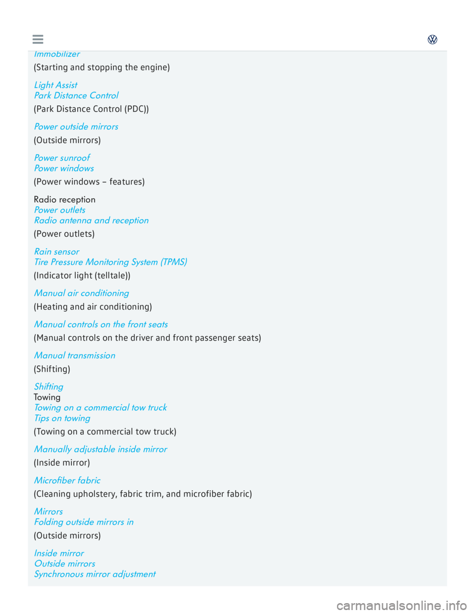 VOLKSWAGEN GOLF 2017  Owners Manual 