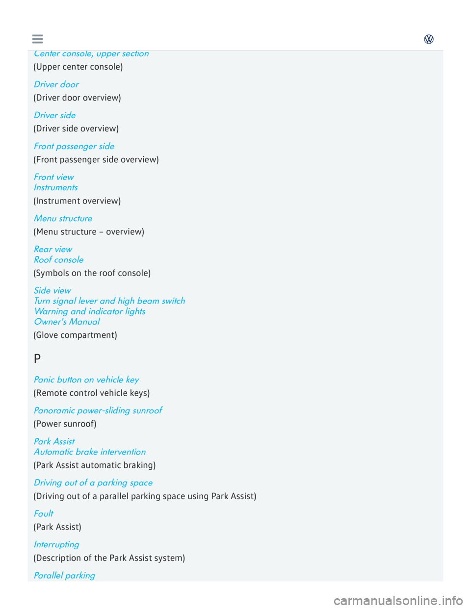 VOLKSWAGEN GOLF 2017  Owners Manual 