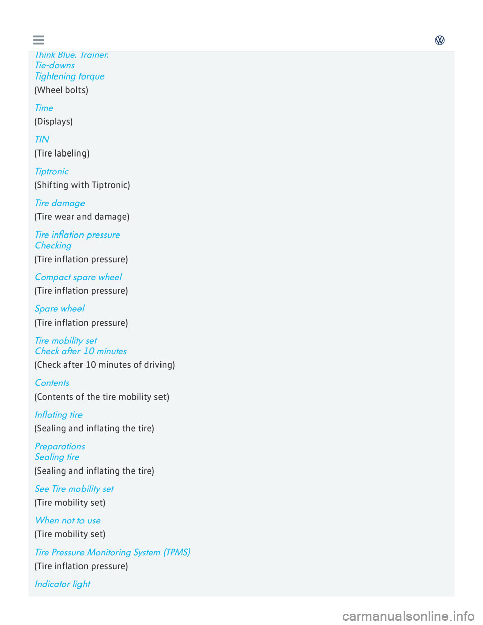VOLKSWAGEN GOLF 2017  Owners Manual 