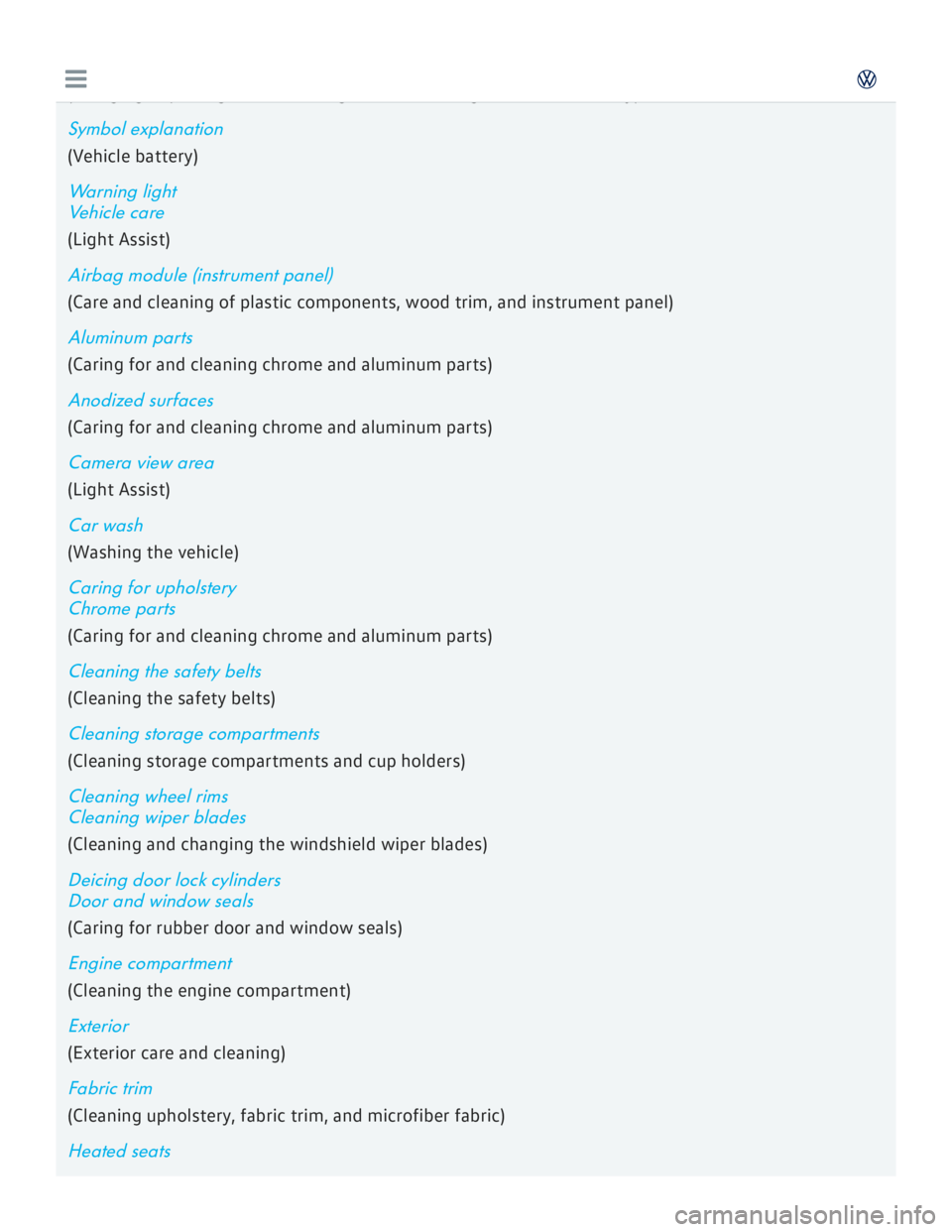 VOLKSWAGEN GOLF 2017  Owners Manual 