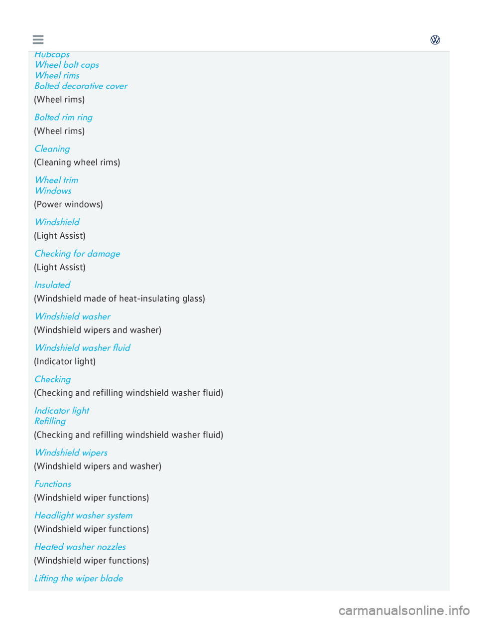 VOLKSWAGEN GOLF 2017  Owners Manual 