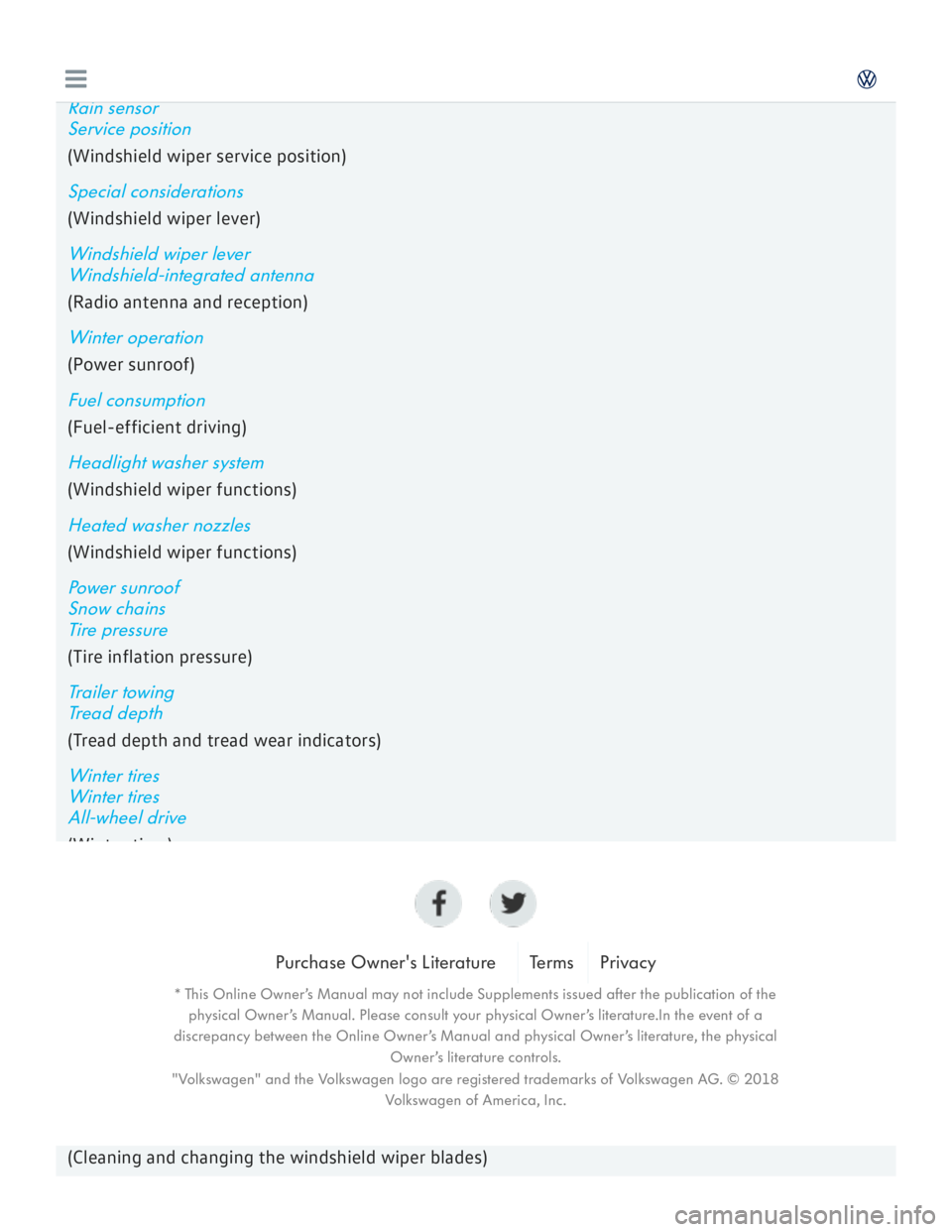 VOLKSWAGEN GOLF 2017  Owners Manual 