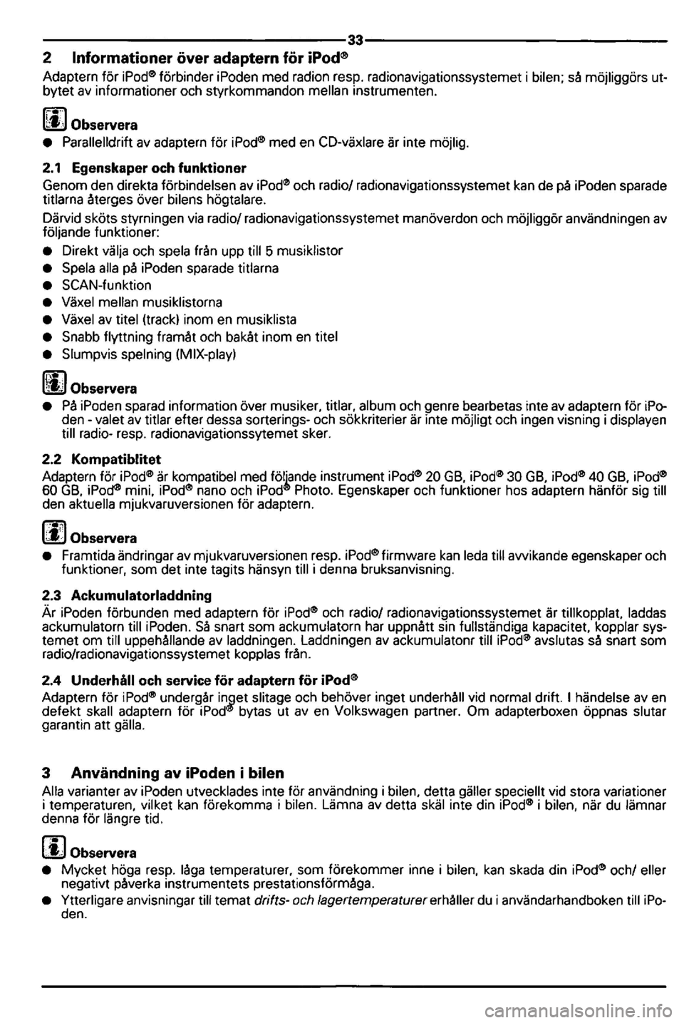 VOLKSWAGEN GOLF 2006  Owners Manual 