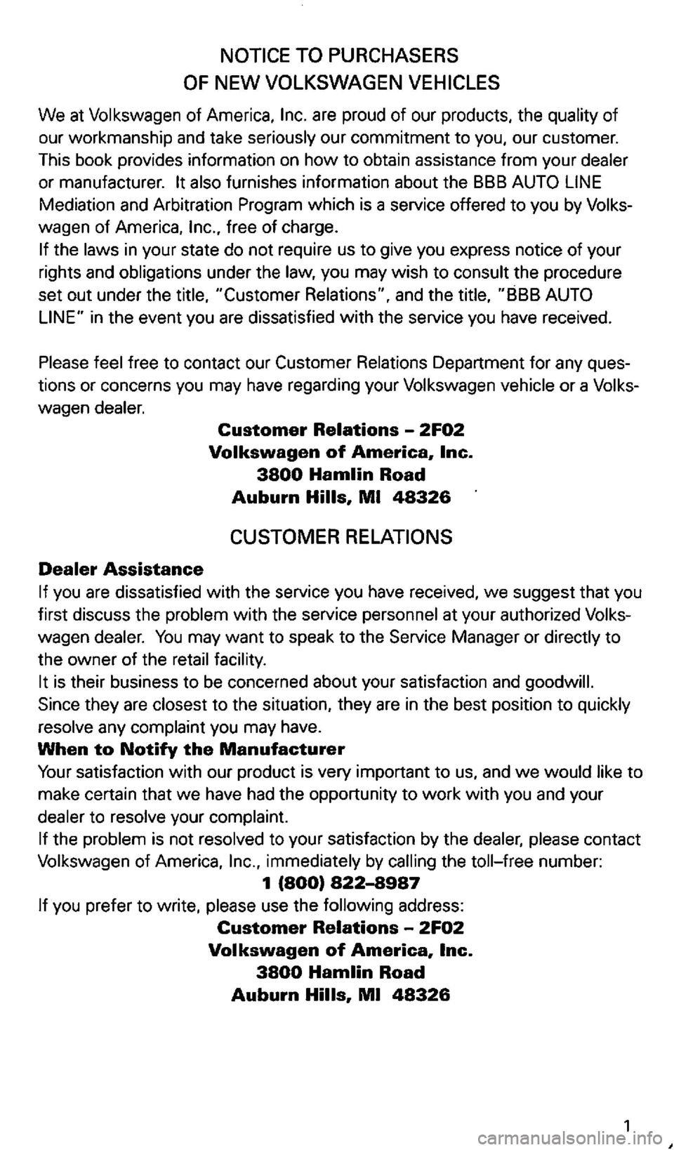 VOLKSWAGEN GOLF 2003  Owners Manual 
