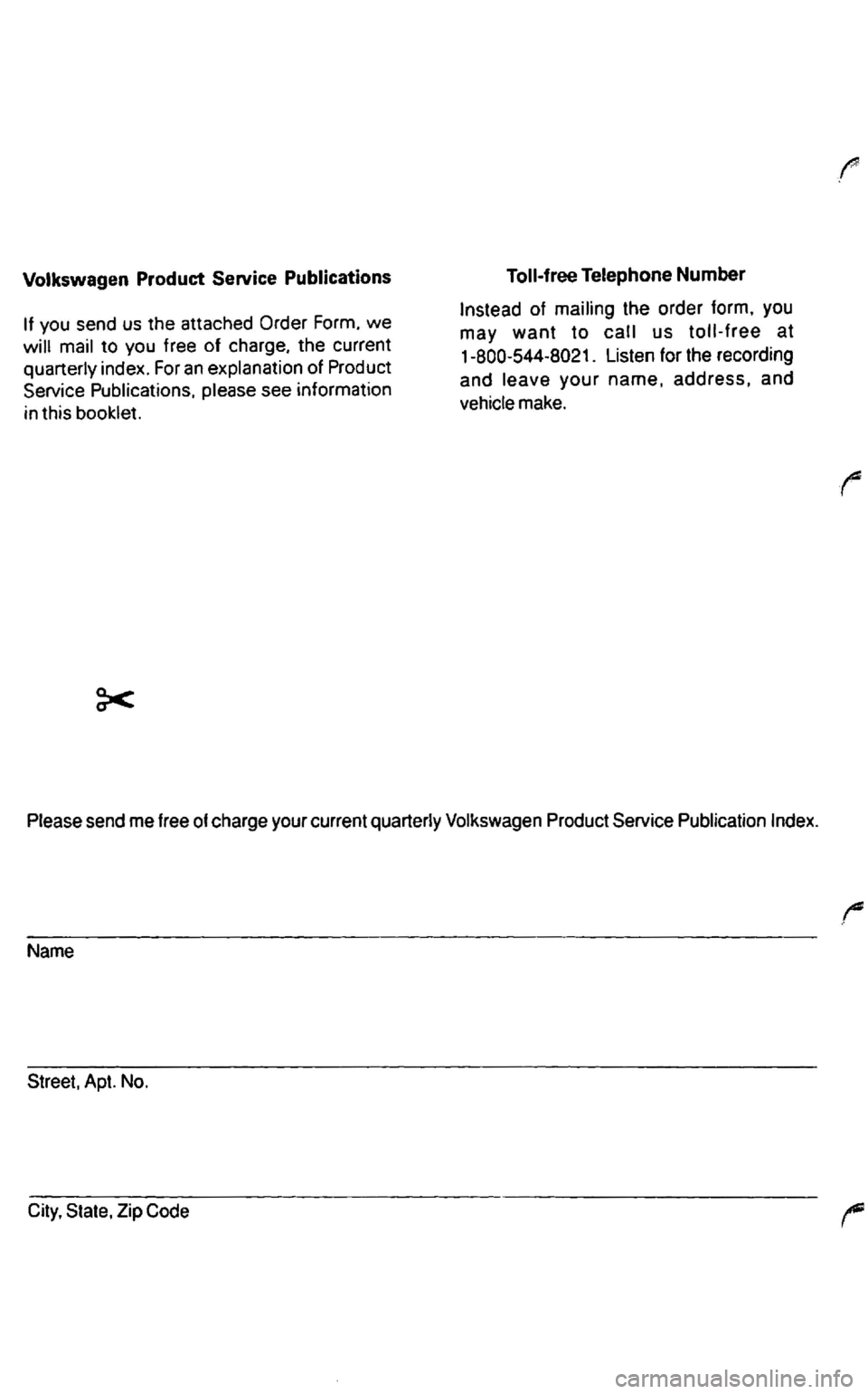 VOLKSWAGEN GOLF 2003  Owners Manual Volkswagen Product 
Name  