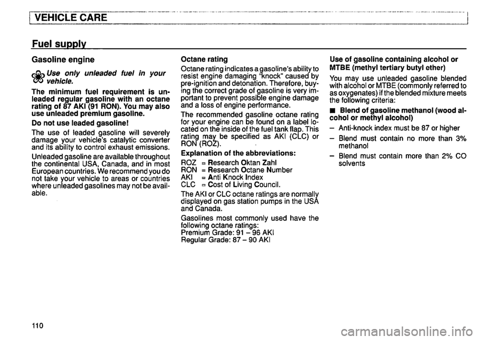 VOLKSWAGEN GOLF 1997  Owners Manual 