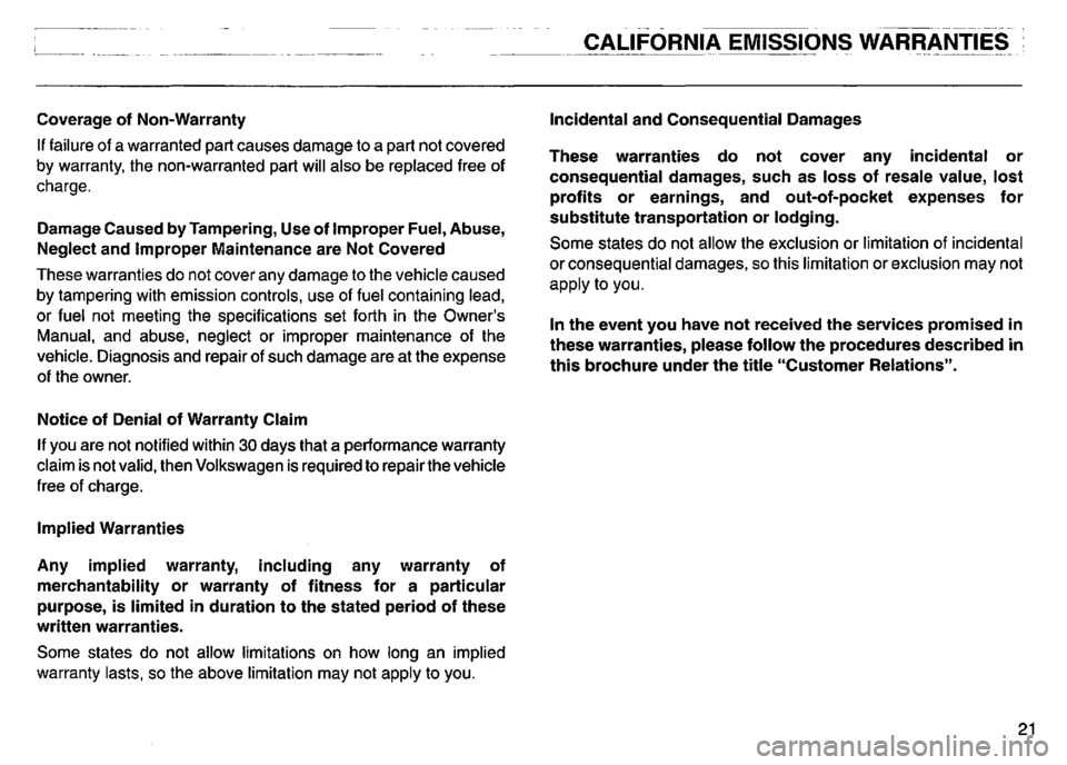VOLKSWAGEN GOLF 1996  Owners Manual 