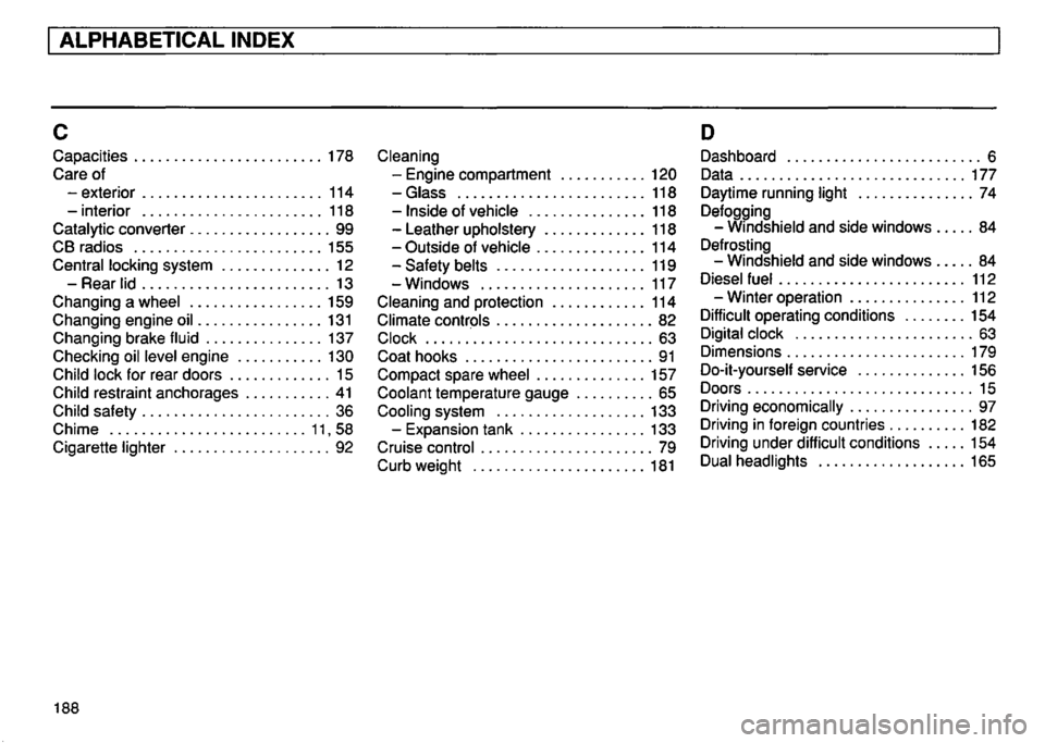 VOLKSWAGEN GOLF 1995  Owners Manual 