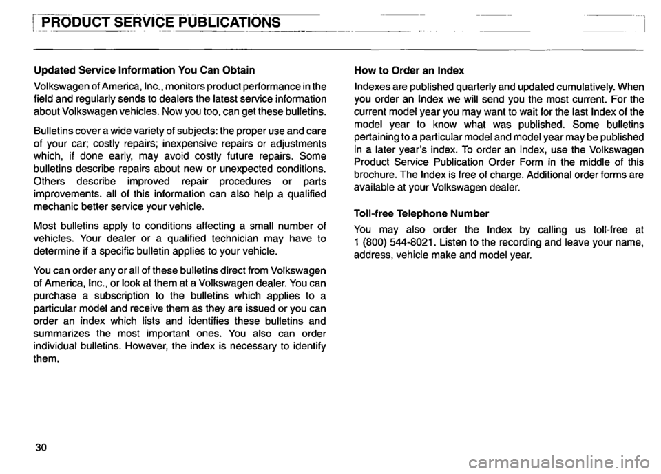 VOLKSWAGEN GOLF 1995  Owners Manual 