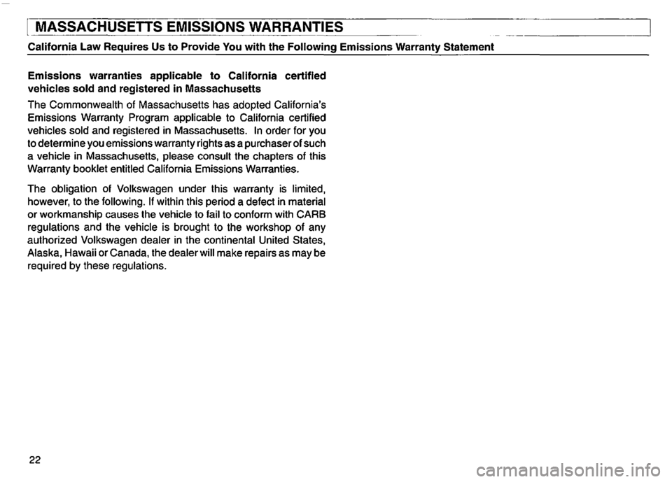 VOLKSWAGEN GOLF 1992  Owners Manual 