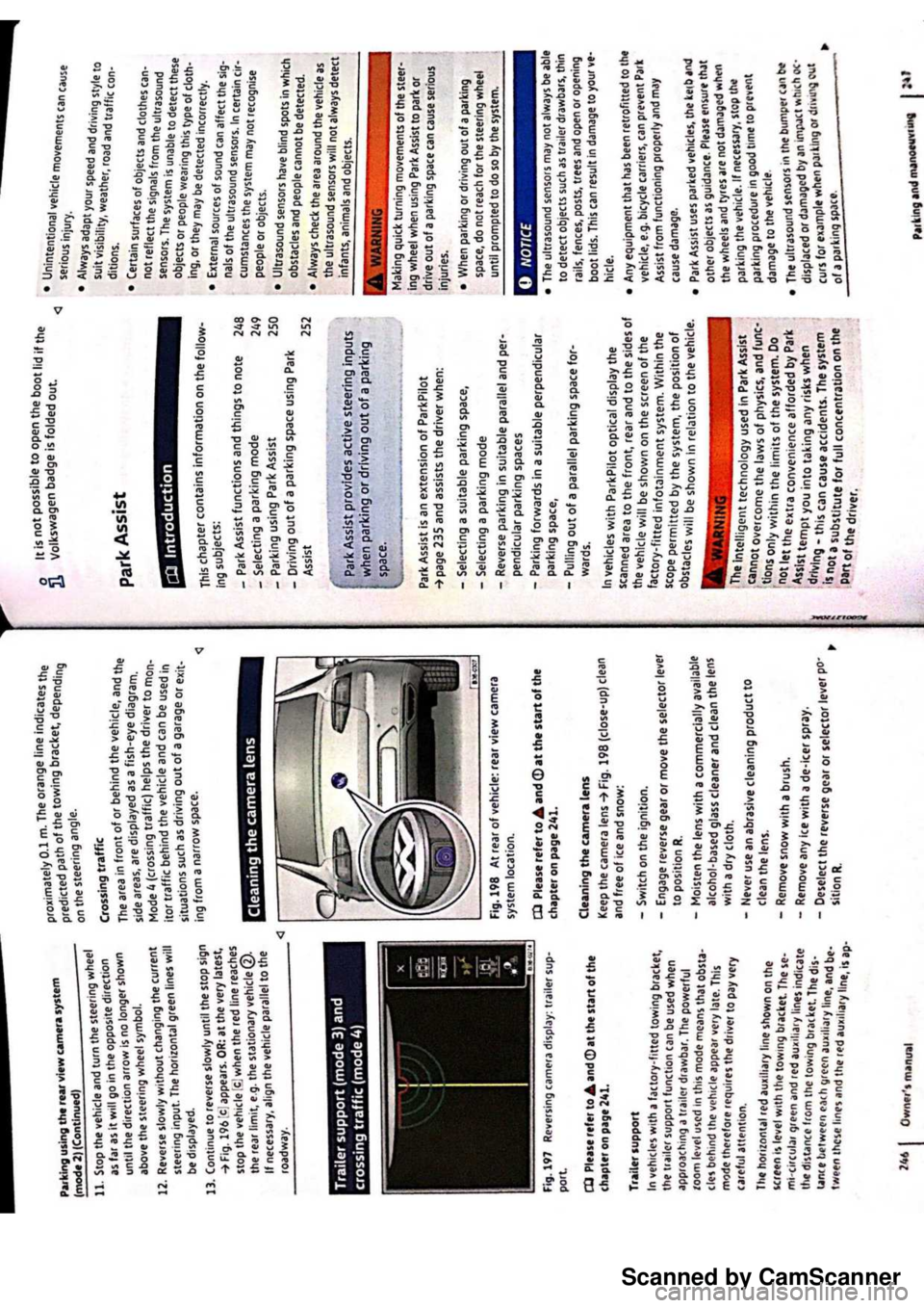 VOLKSWAGEN PASSAT  B8 2016  Owners Manual Scanned by CamScanner 