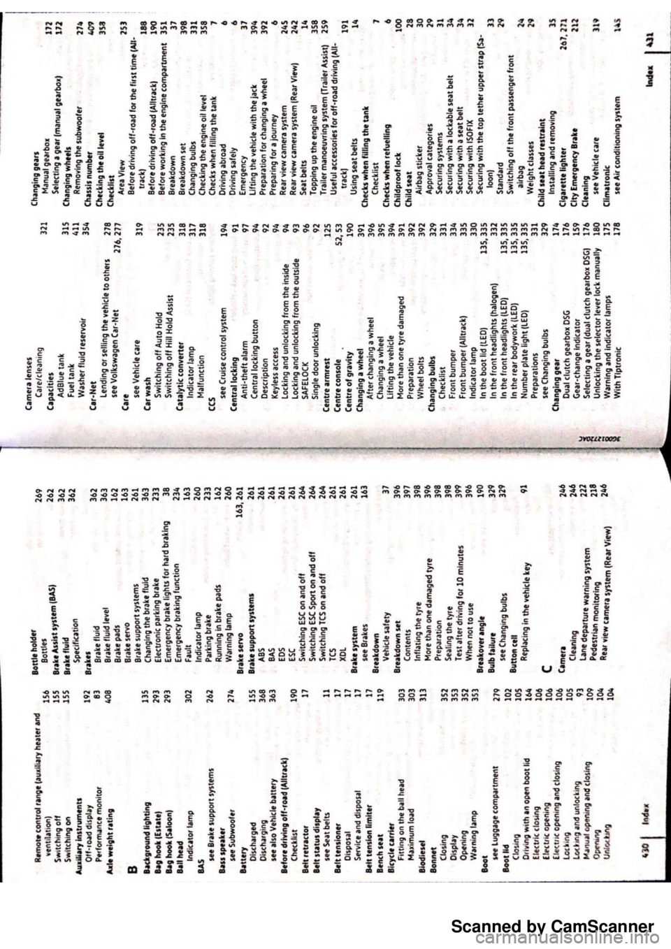 VOLKSWAGEN PASSAT  B8 2016  Owners Manual Scanned by CamScanner 