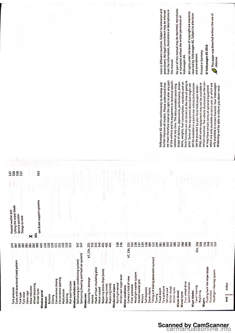 VOLKSWAGEN PASSAT  B8 2016  Owners Manual Scanned by CamScanner 