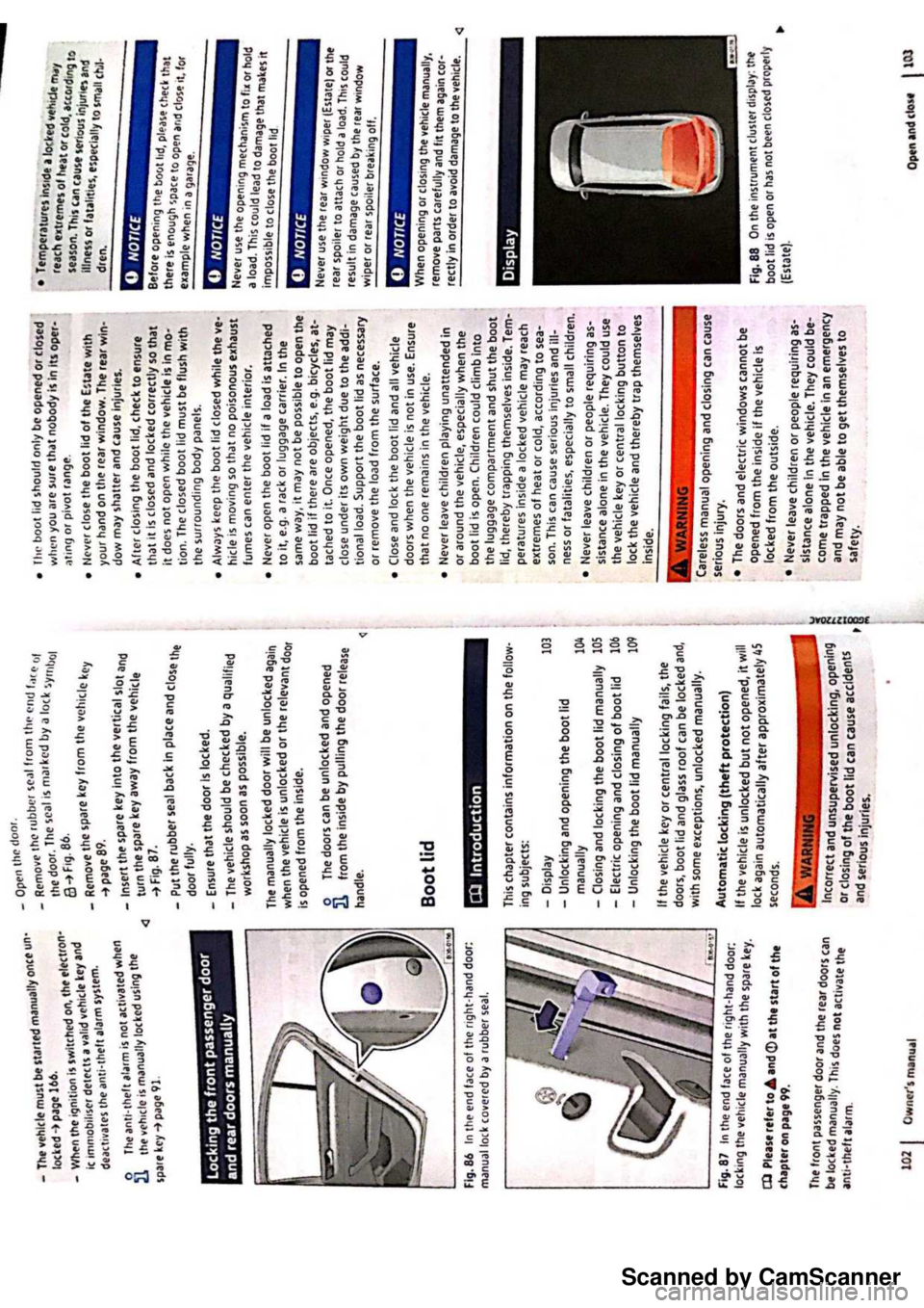 VOLKSWAGEN PASSAT 2022  Owners Manual Scanned by CamScanner 