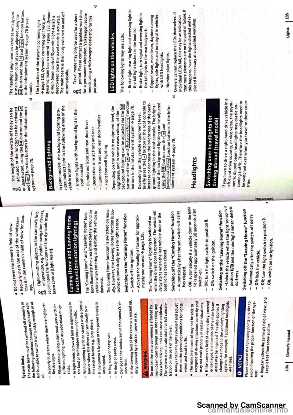 VOLKSWAGEN PASSAT 2022  Owners Manual Scanned by CamScanner 