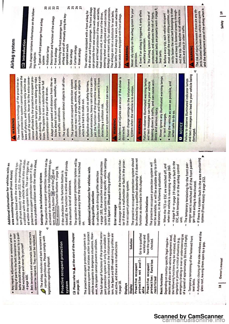 VOLKSWAGEN PASSAT 2021  Owners Manual Scanned by CamScanner 