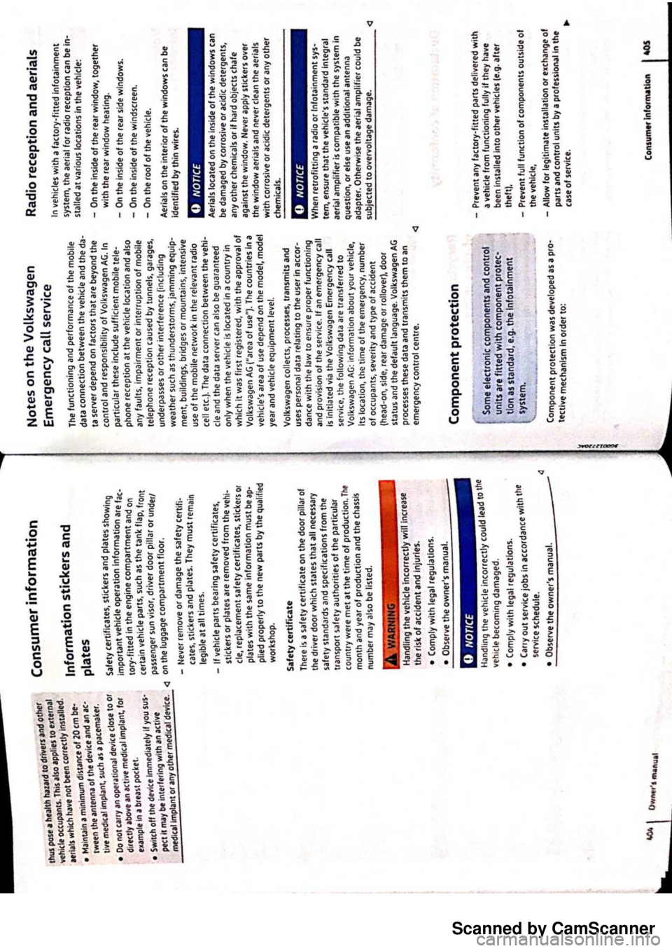 VOLKSWAGEN PASSAT 2021  Owners Manual Scanned by CamScanner 