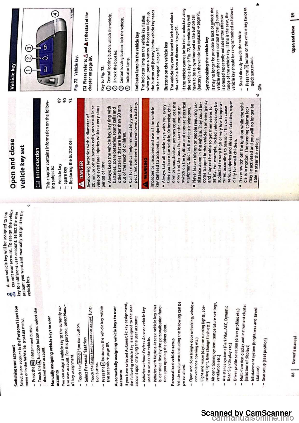 VOLKSWAGEN PASSAT 2021  Owners Manual Scanned by CamScanner 