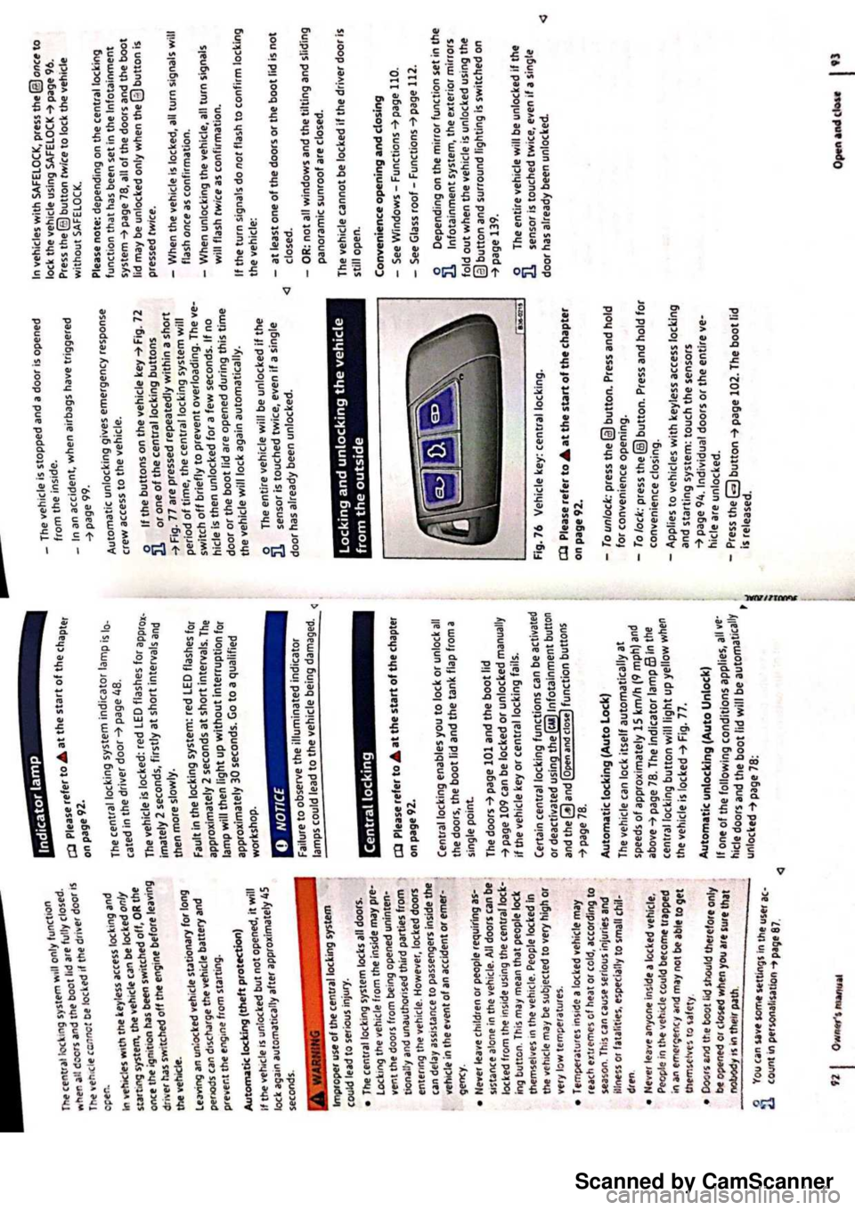 VOLKSWAGEN PASSAT 2021  Owners Manual Scanned by CamScanner 