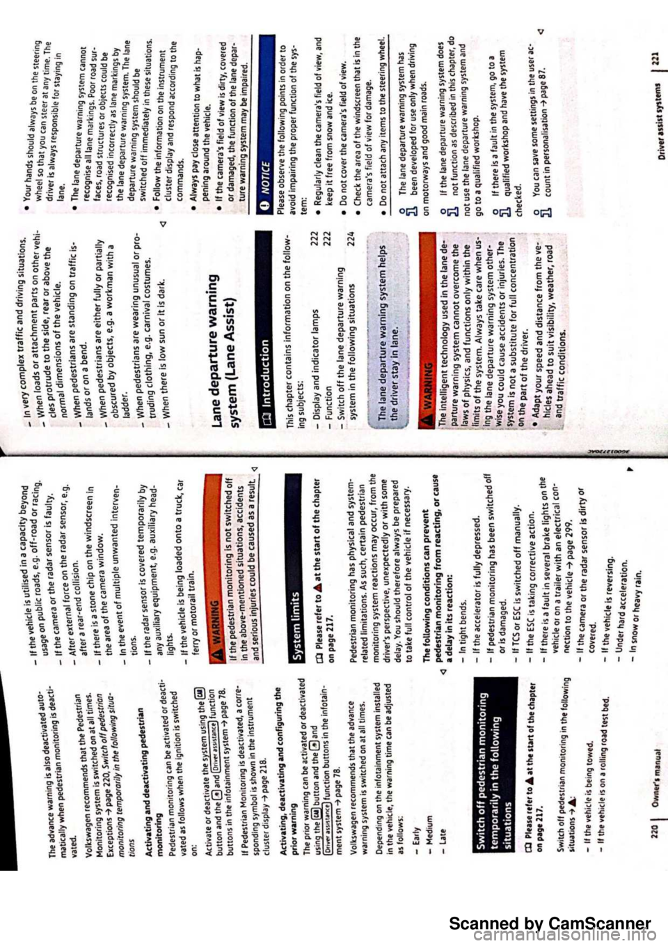 VOLKSWAGEN PASSAT 2020  Owners Manual Scanned by CamScanner 
