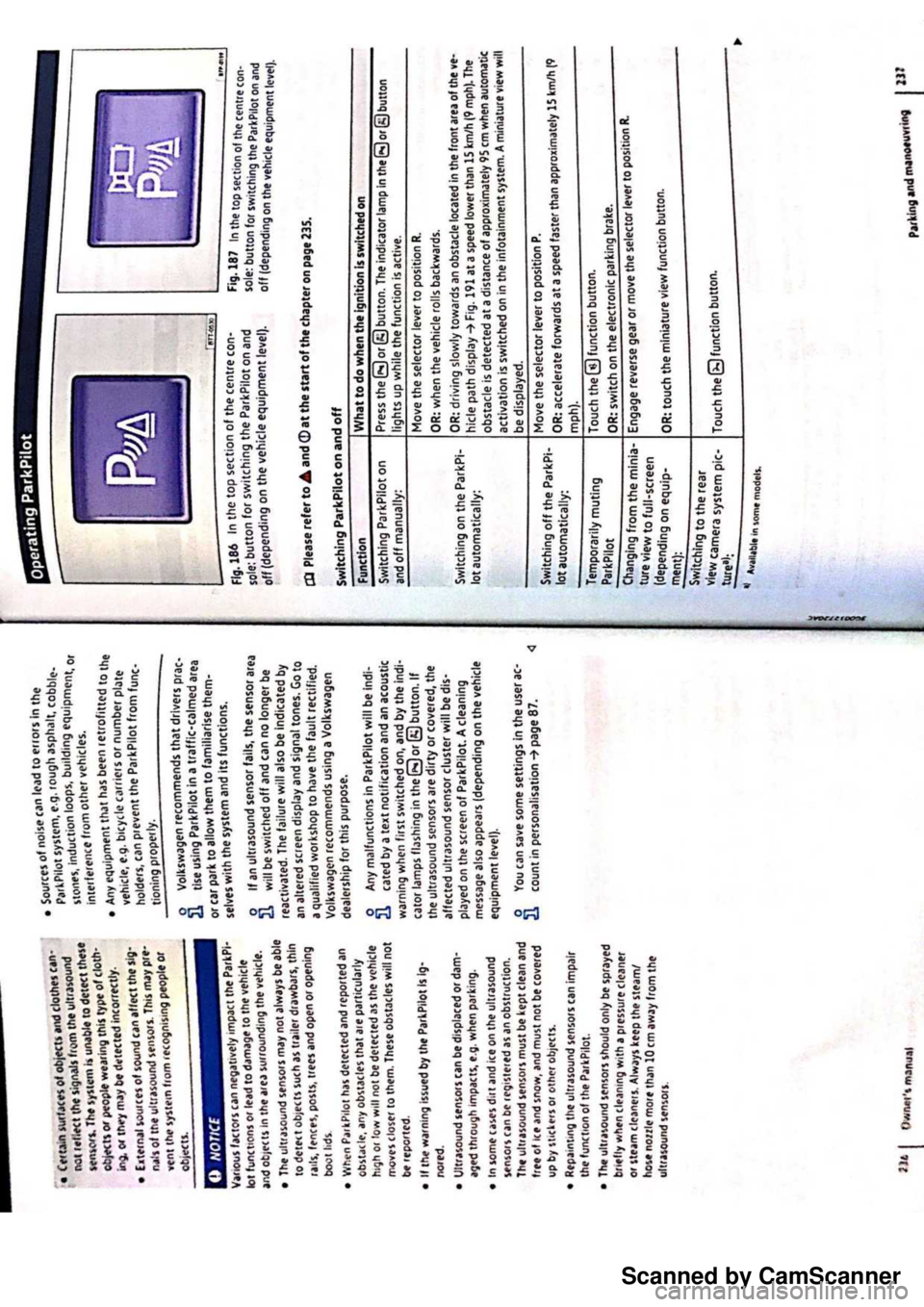 VOLKSWAGEN PASSAT 2020  Owners Manual Scanned by CamScanner 